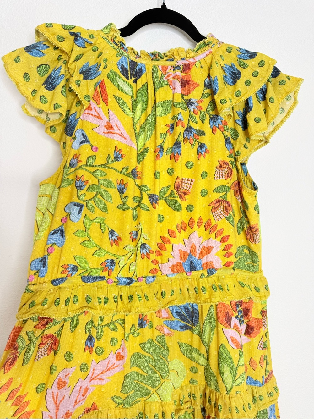 Farm Rio Yellow Summer Garden
Frill Midi Dress Sz Medium - Picture 16 of 16